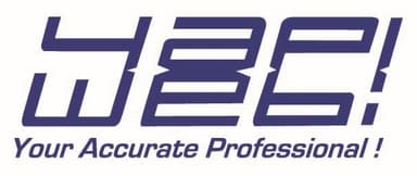 Ein blauer Schriftzug, kursiv auf weissem Hintergrund - Yapi Web Logo